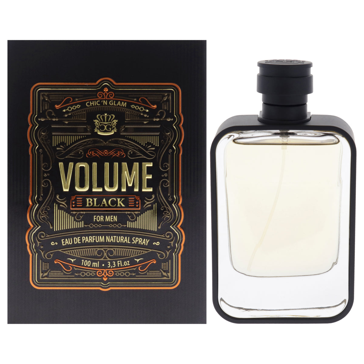 Chic N Glam Volume Black Men's Eau de Parfum 3.3 FL OZ | 100 ML