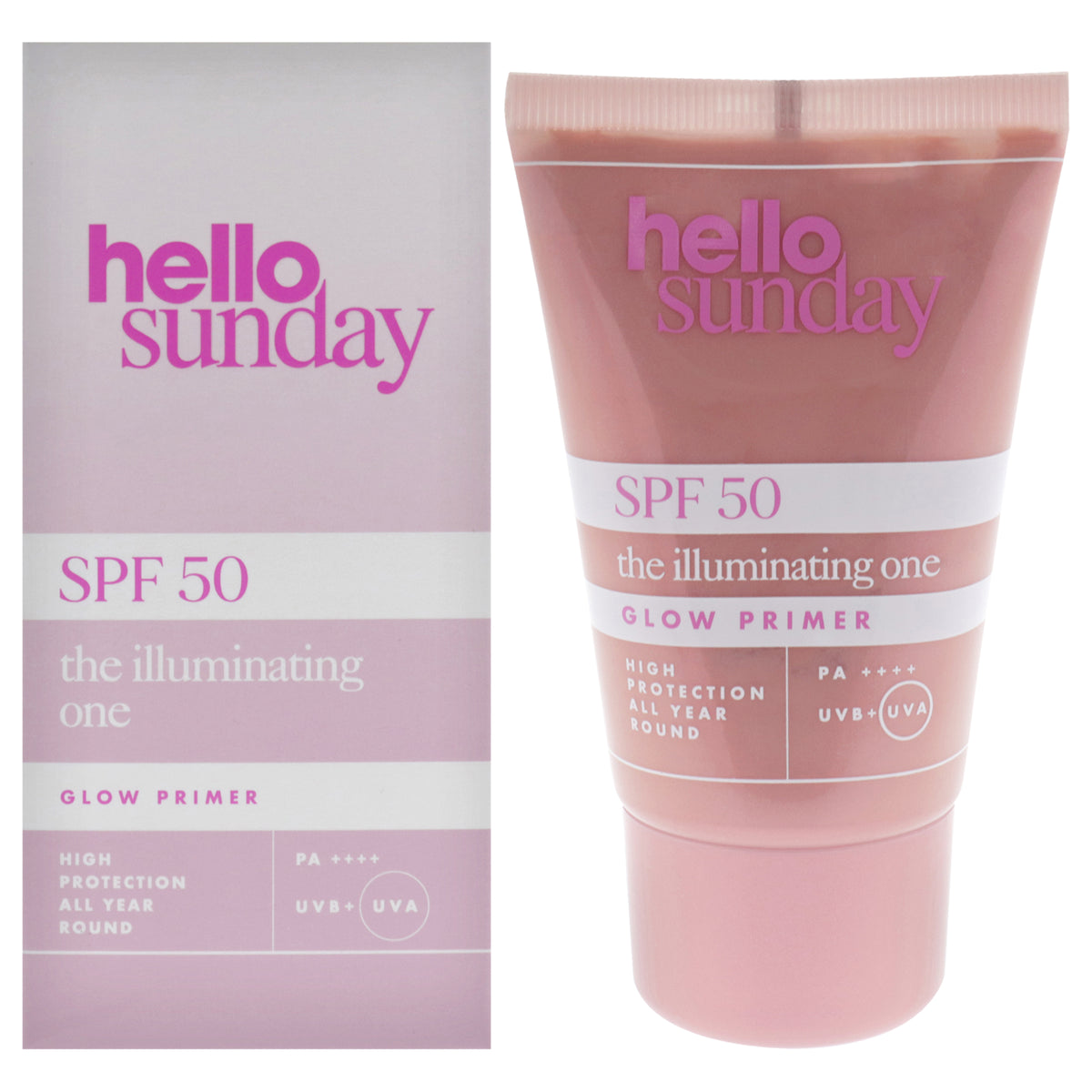 Hello Sunday The Illuminating One Glow Primer SPF 50 PA Plus Unisex Foundation Primers 1.7 FL OZ | 50 ML