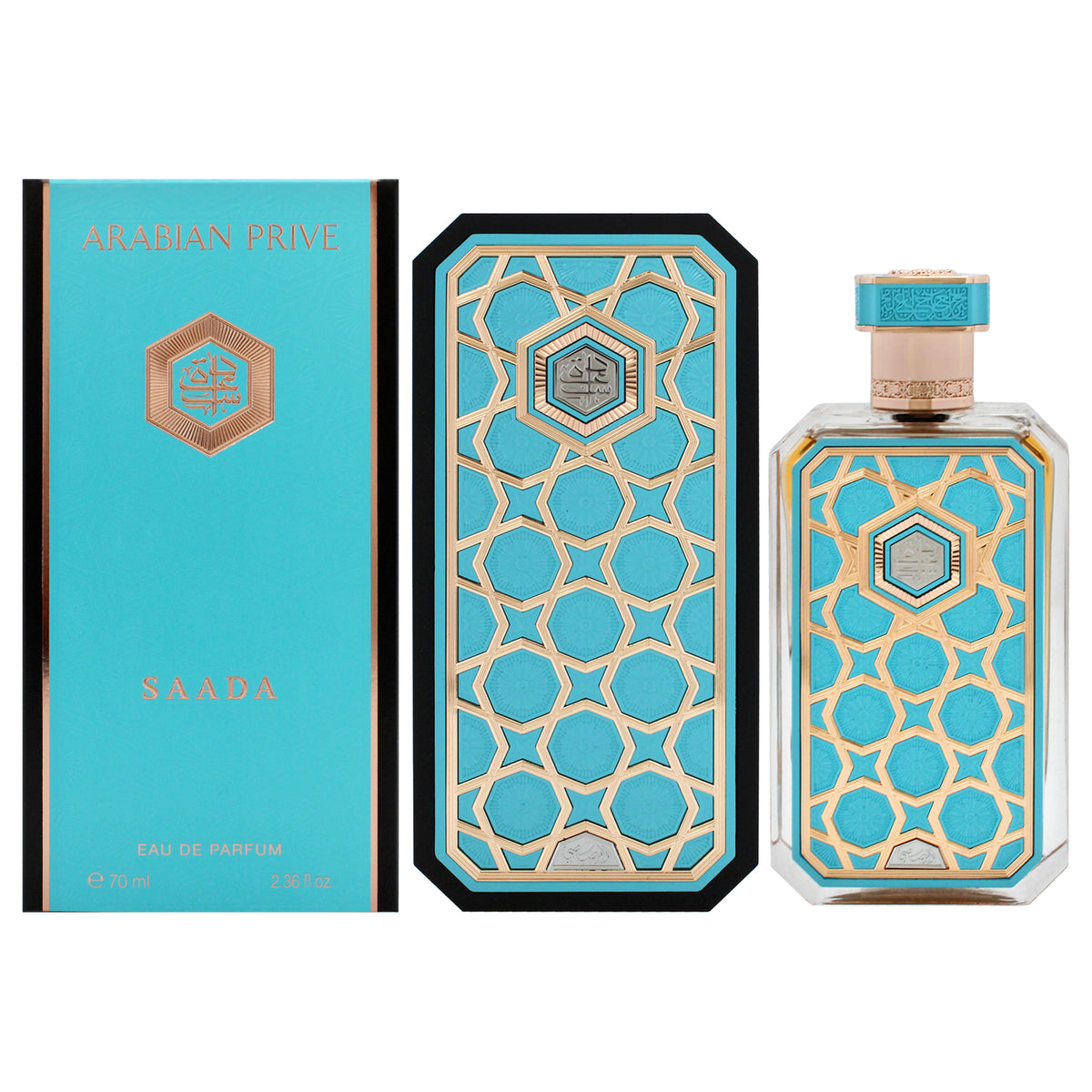 Rasasi Arabian Prive Collection - Saada Unisex Eau de Parfum 2.36 OZ | 70 ML