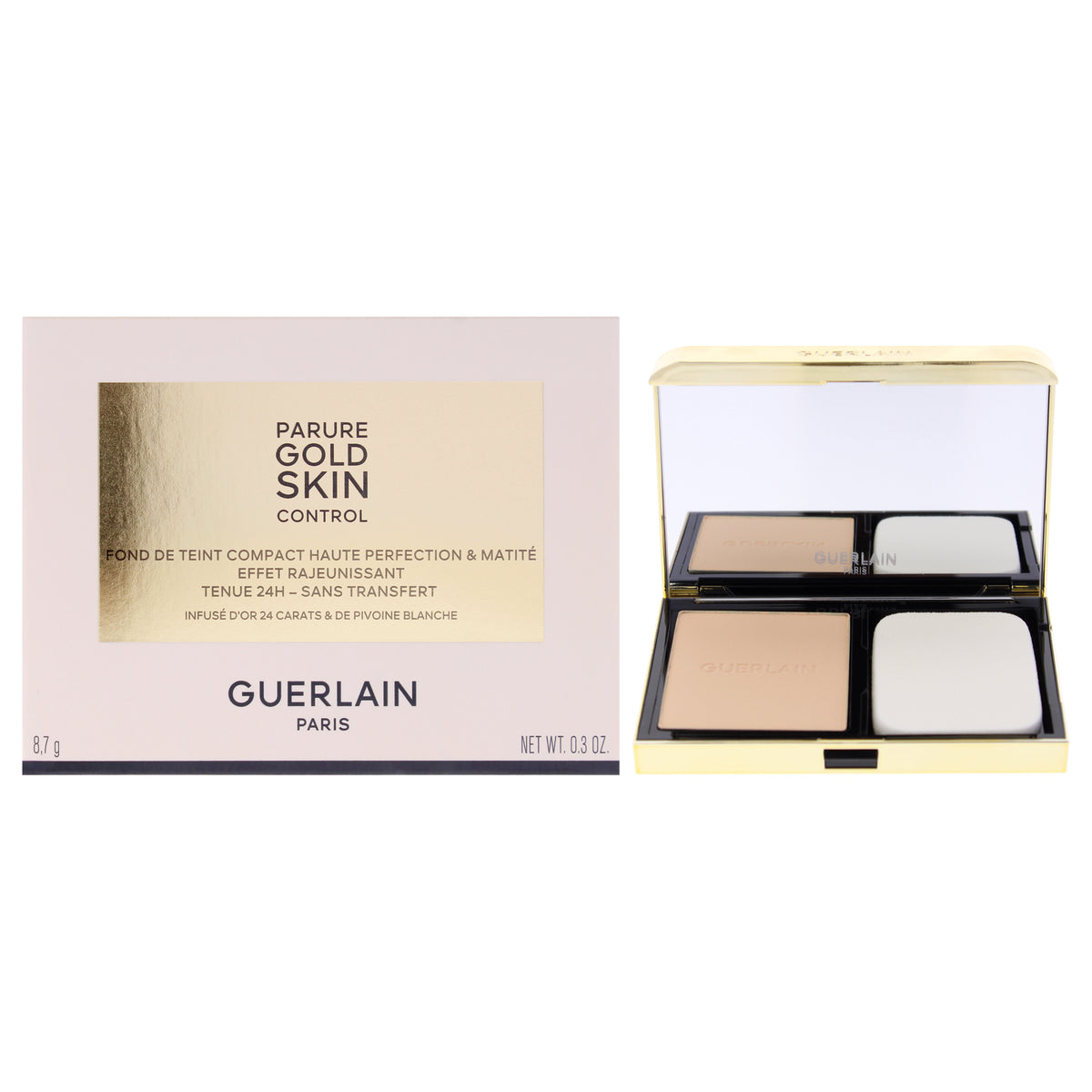 Guerlain Parure Gold Skin Control Matte Compact Foundation - 1N Very Women's Foundation 0.3 FL OZ | 9 ML