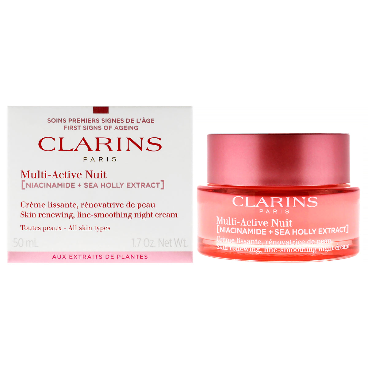Clarins Multi-Active Night Cream - All Skin Types Unisex Night Creams 1.7 FL OZ | 50 ML