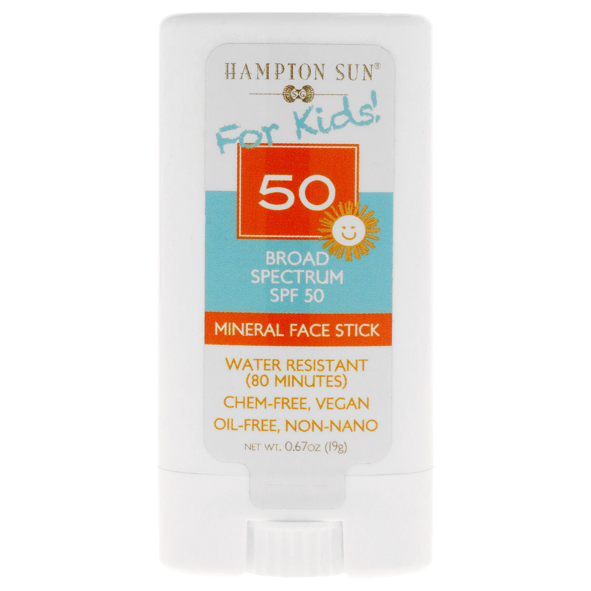 Hampton Sun Mineral Face Stick SPF 50 Kids Children's SPF 0.67 FL OZ | 20 ML