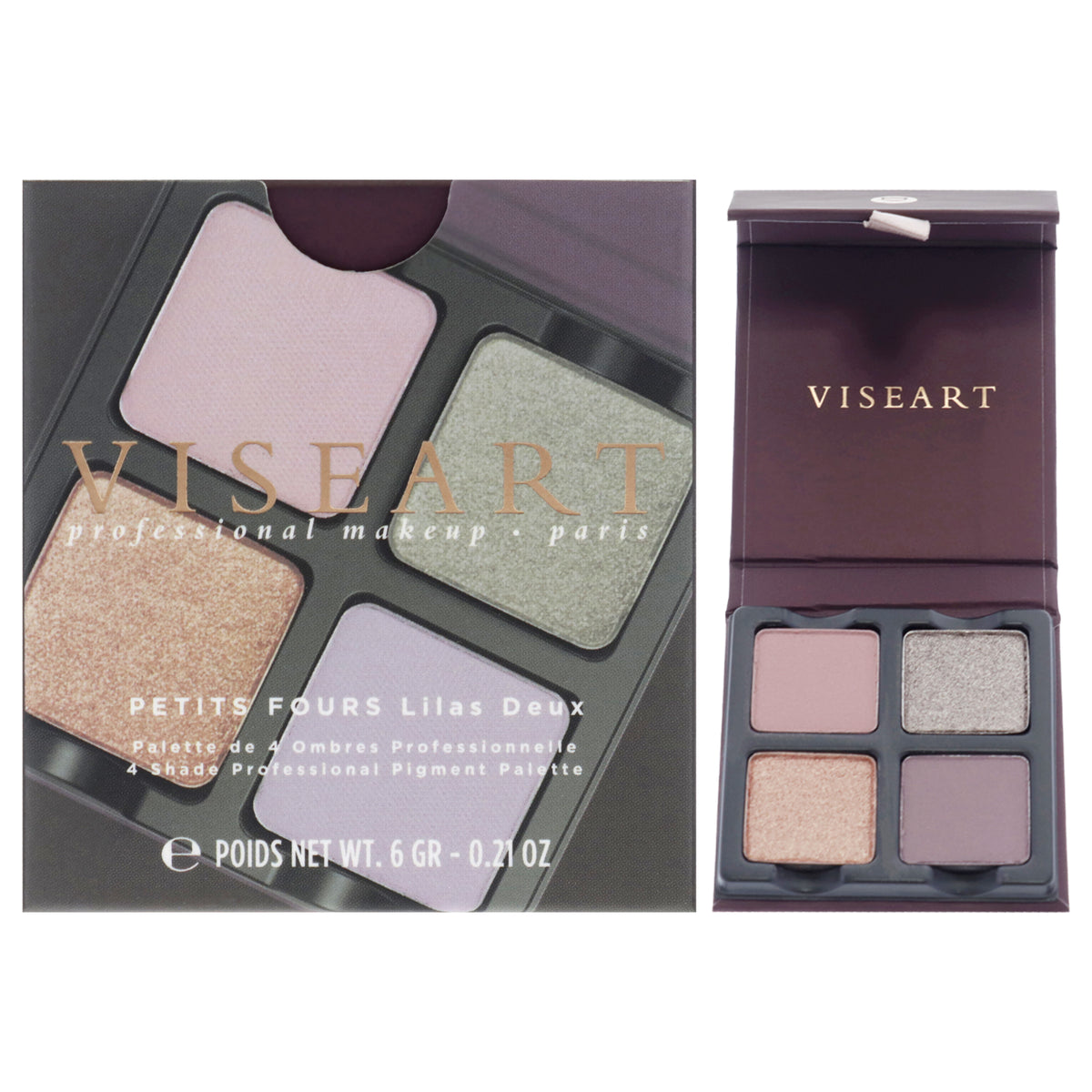 Viseart Paris Petits Fours Eyeshadow Palette - Lilas Deux Women's Eye Palettes & Kits 0.21 OZ | 6 G
