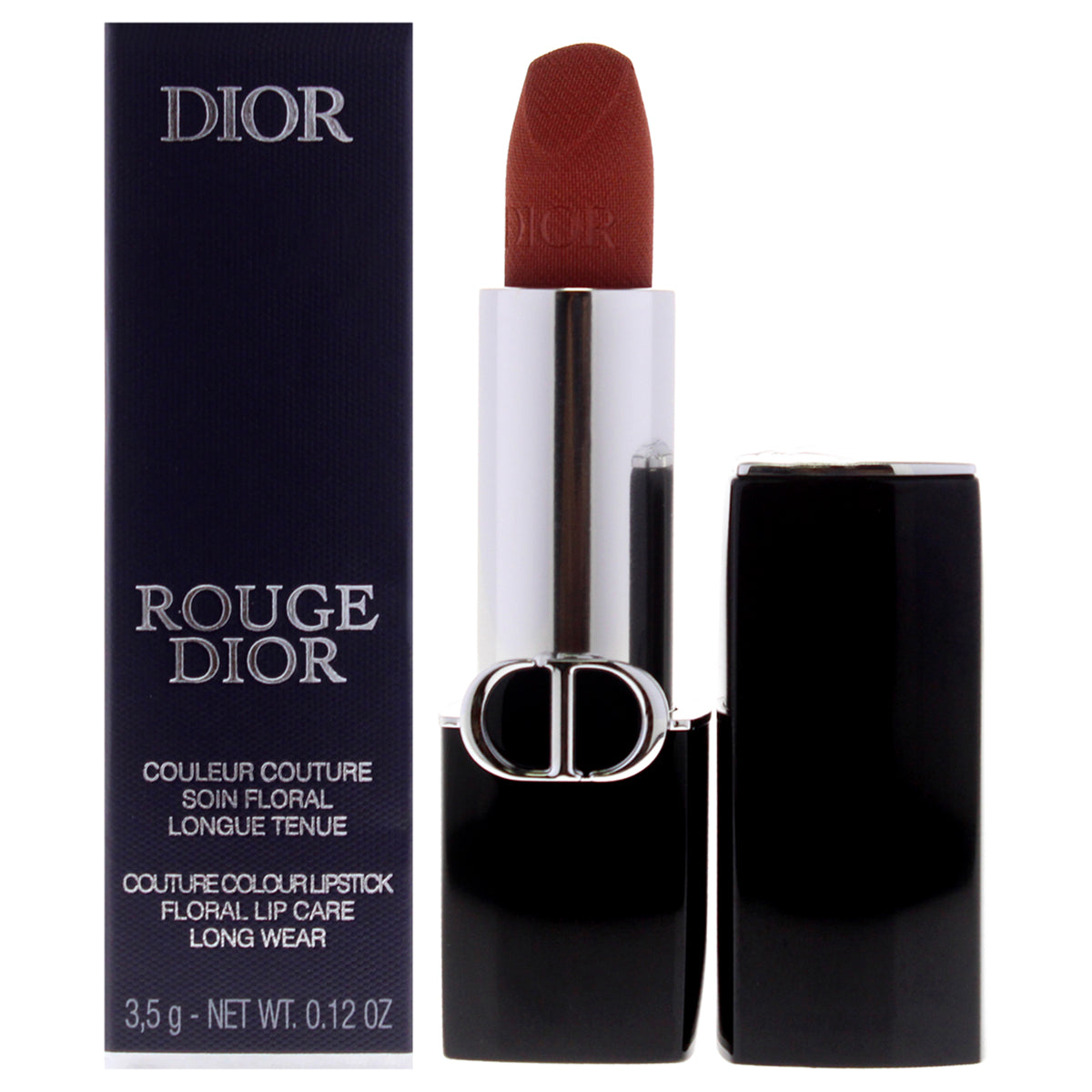Christian Dior Rouge Dior Couture Velvet Lipstick 100 Nude Look Women's Lipstick 0.12 OZ | 3.5 ML