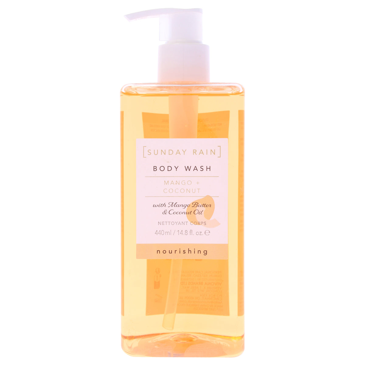 Sunday Rain Body Wash - Mango and Coconut Unisex Body Washes 14.8 FL OZ | 420 ML