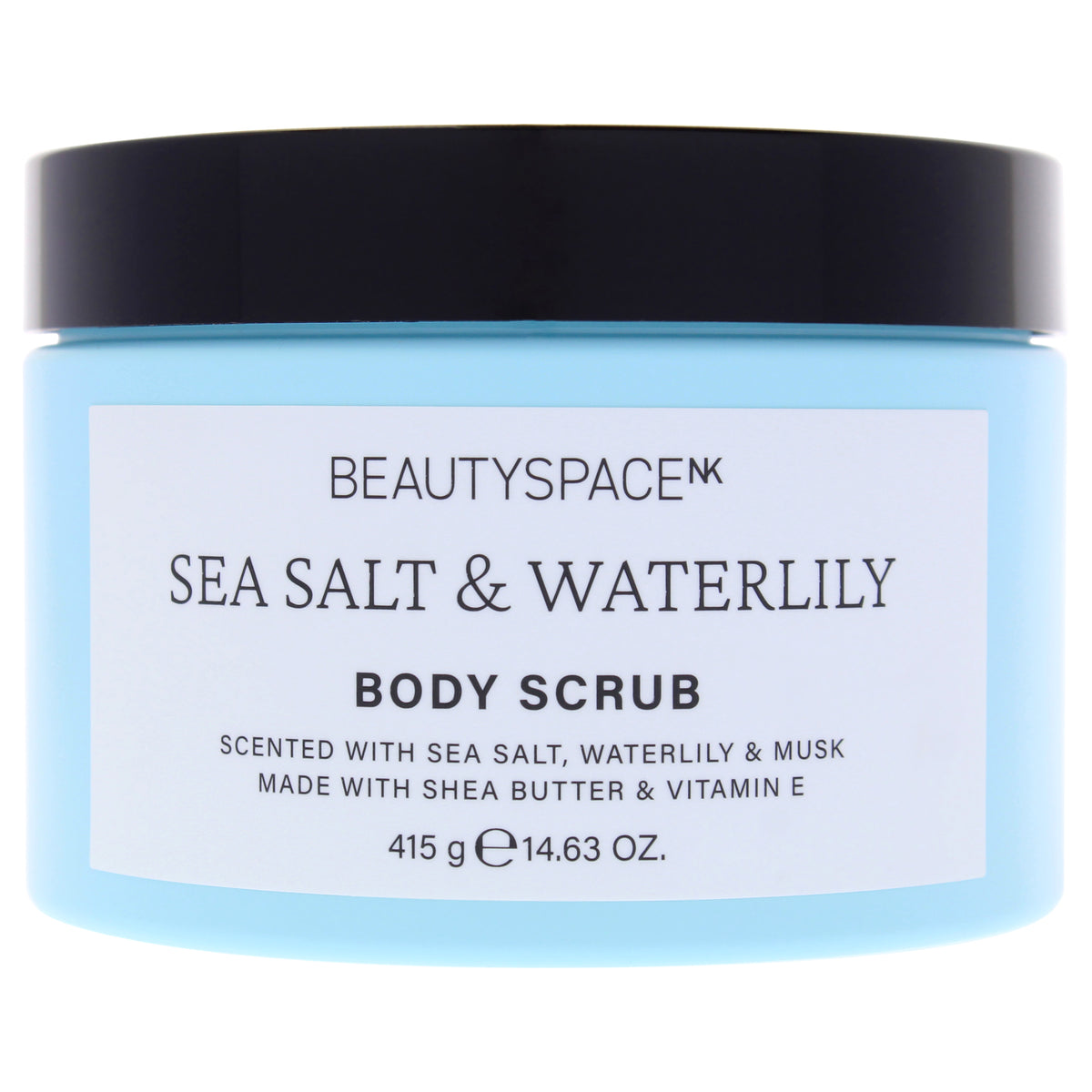 BeautySpace Beauty Space Body Scrub - Sea Salt and Waterlily Unisex Body Scrubs 14.63 OZ | 433 ML