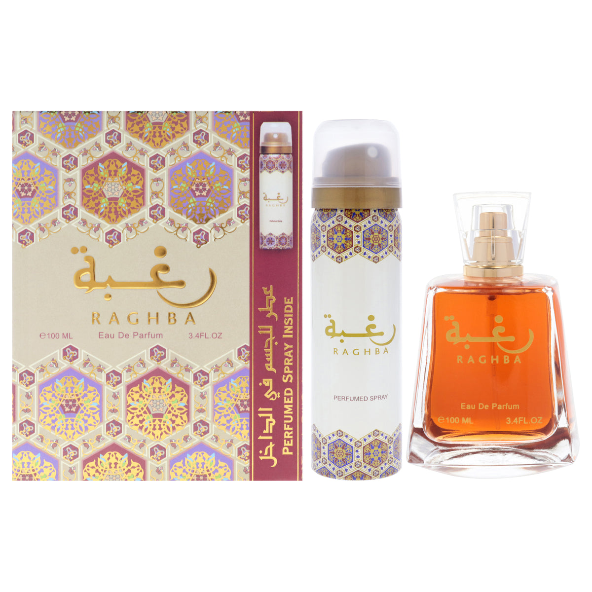 Lattafa Raghba Unisex Personal Fragrance Sets 3.4 FL OZ | 100 ML
