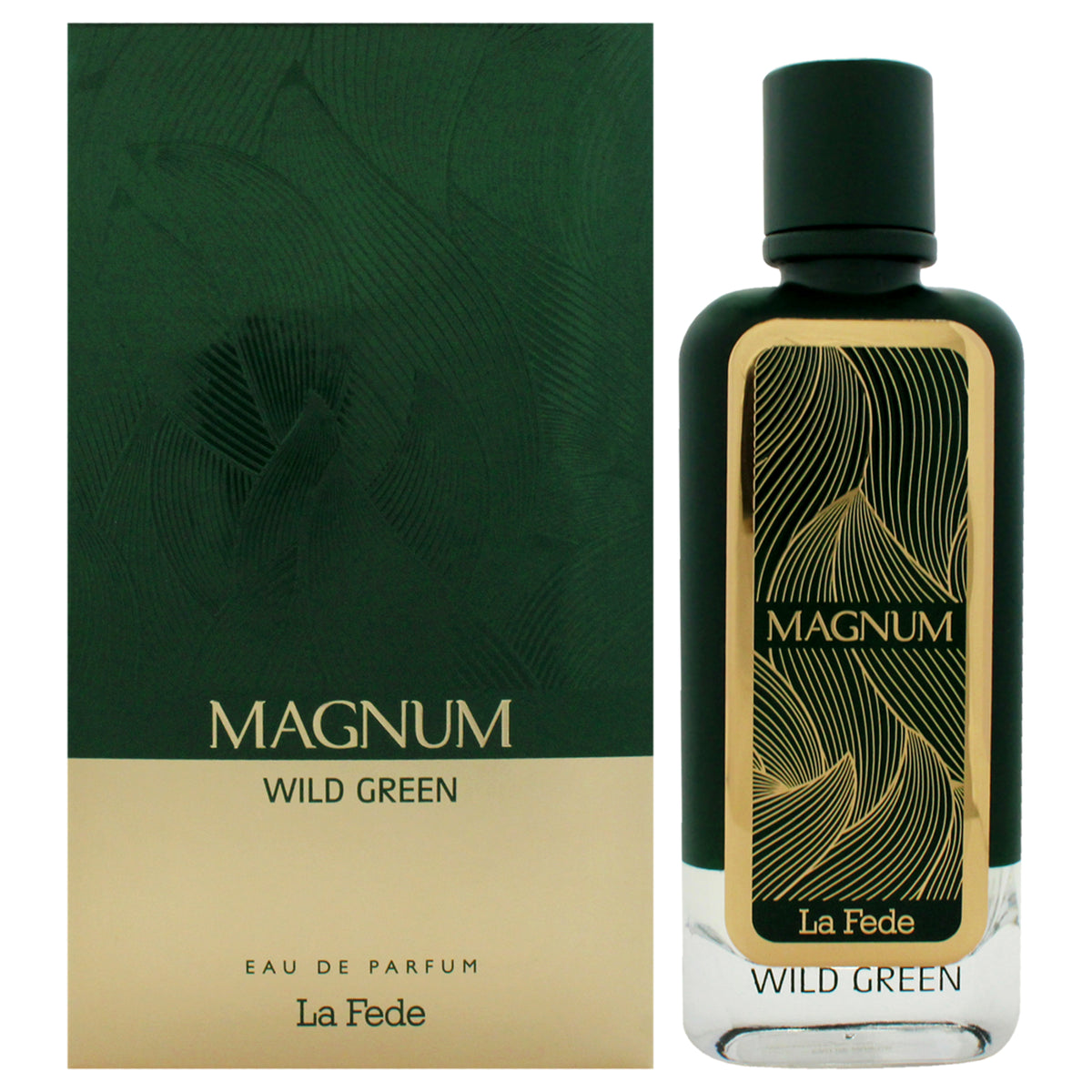 Khadlaj La Fede - Magnum Wild Green Men's Eau de Parfum 3.4 FL OZ | 100 ML