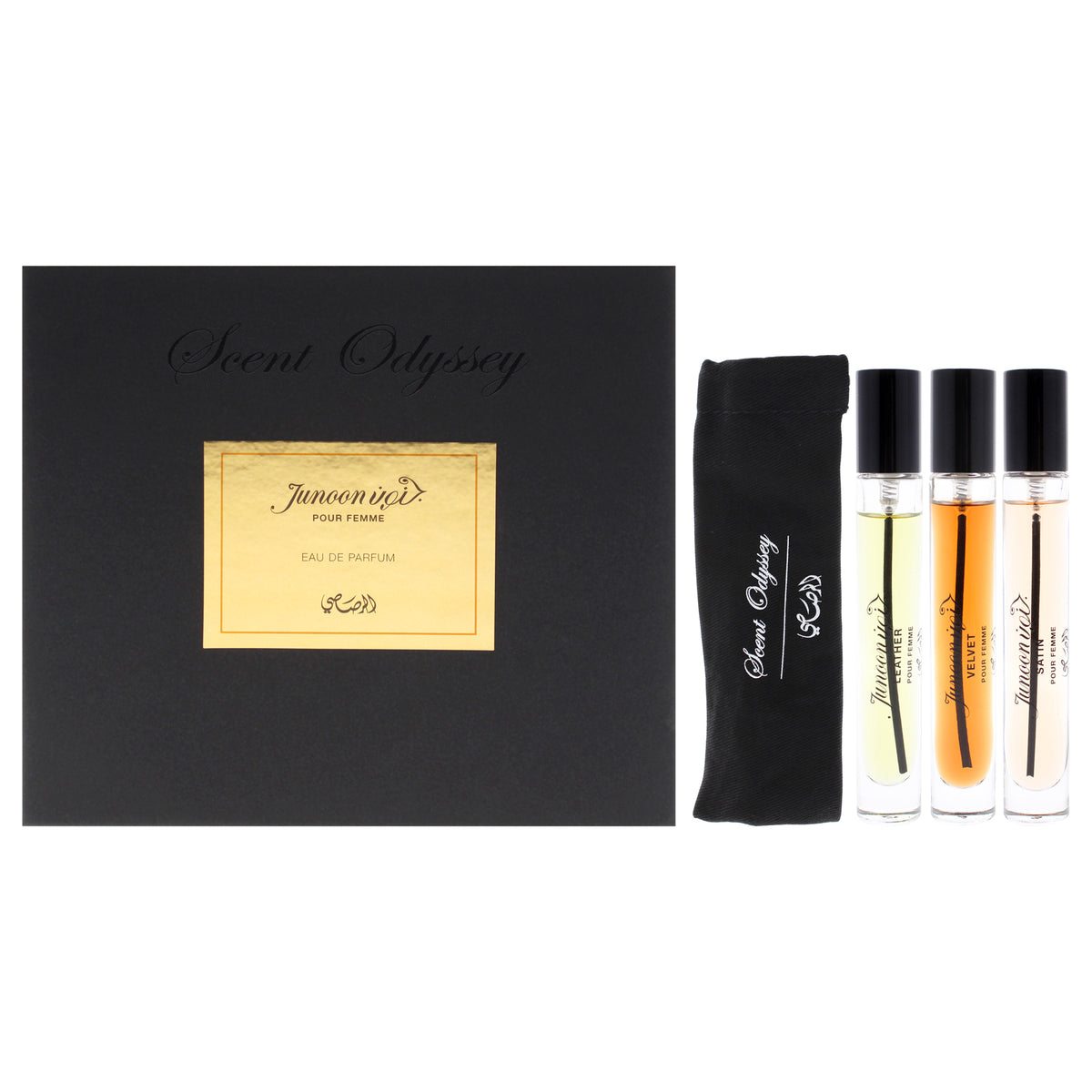 Rasasi Scent Odyssey - Junoon Women's Personal Fragrance Sets 0.25 FL OZ | 7.5 ML