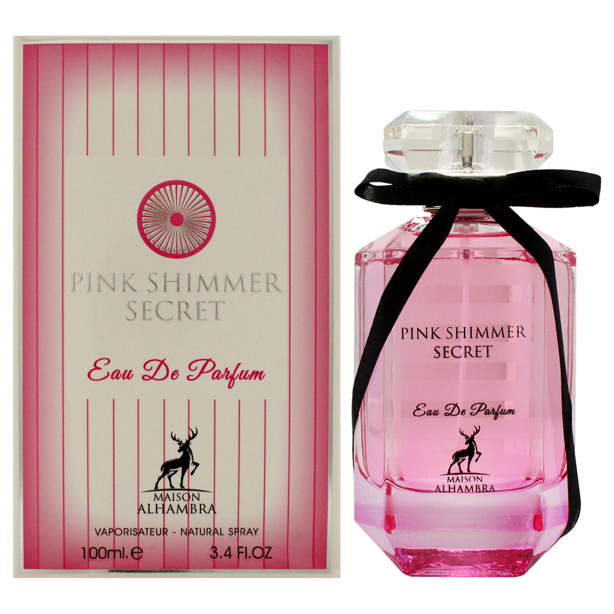 Maison Alhambra Pink Shimmer Secret Women's Eau de Parfum 3.4 FL OZ | 100 ML