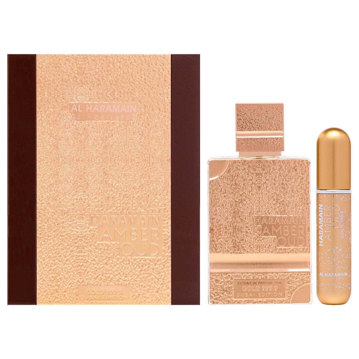 Al Haramain Amber Oud Gold 999.9 - Dubai Edition Unisex Extrait De Parfum 2.53 FL OZ | 75 ML
