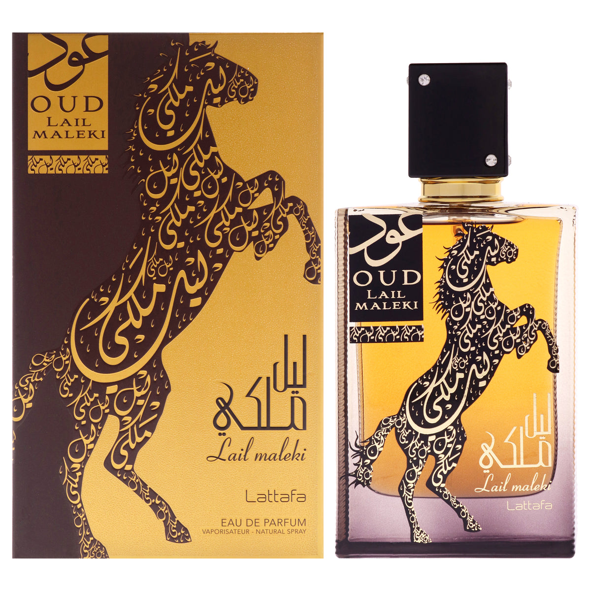Lattafa Oud Lail Maleki Men's Eau de Parfum 3.4 FL OZ | 100 ML