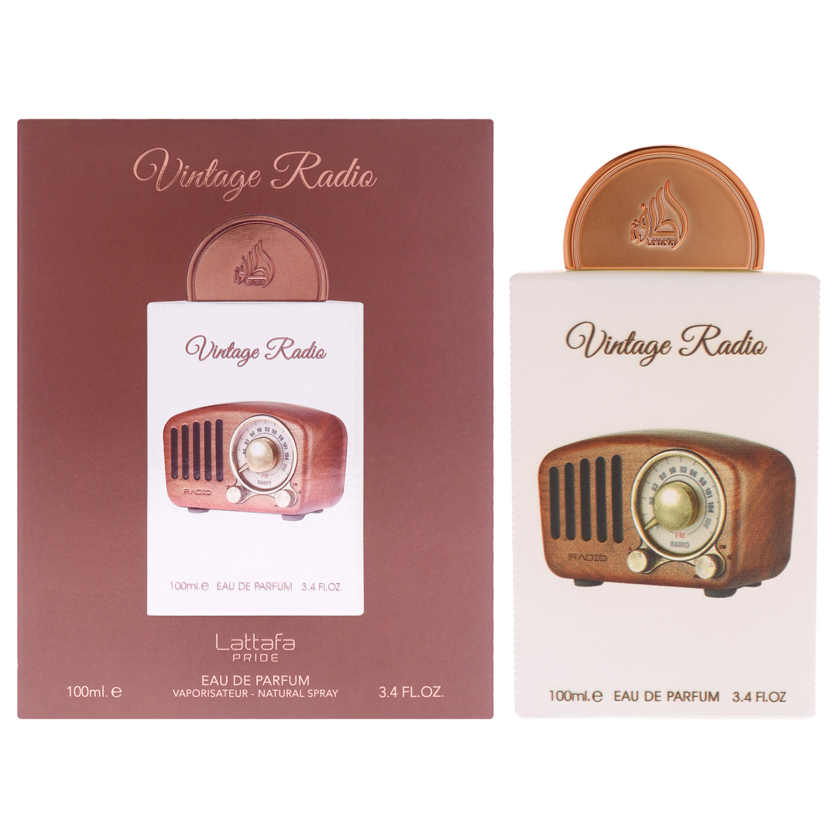 Lattafa Vintage Radio Unisex Eau de Parfum 3.4 FL OZ | 100 ML