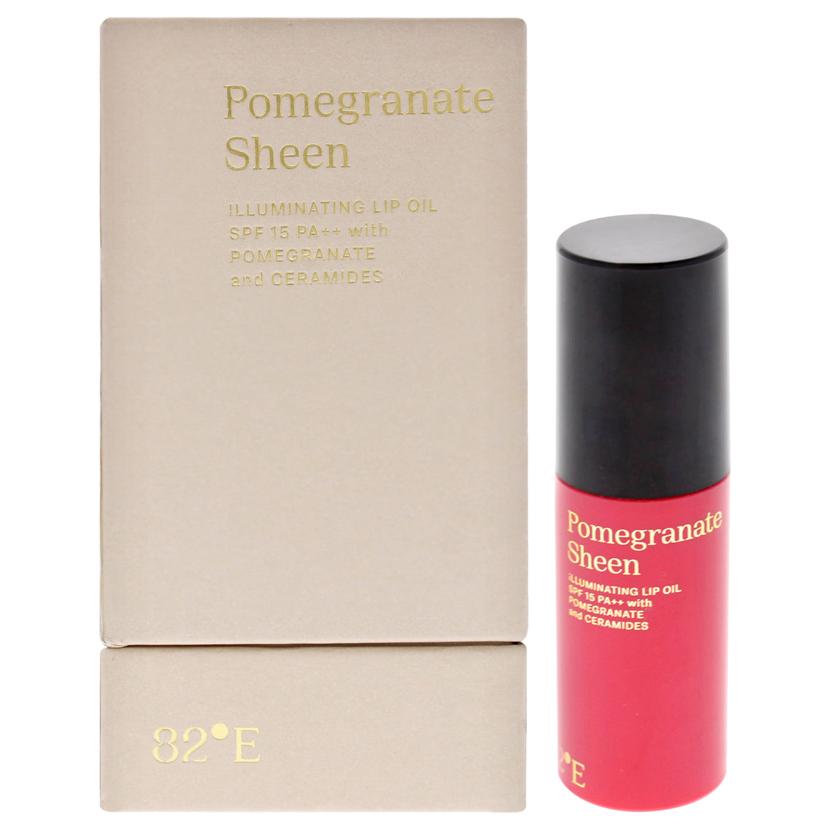 82East By Deepika Padukone Pomegranate Sheen Illuminating Lip Oil SPF 15 PA Plus Women's Lip Balms & Moisturizers 0.2 FL OZ | 6 ML