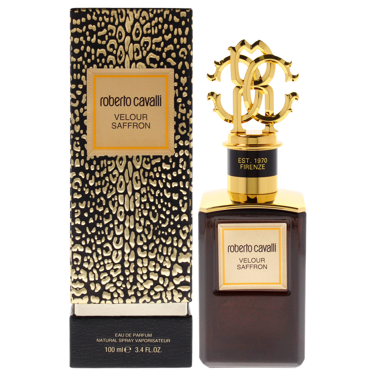 Roberto Cavalli Gold Collection - Velour Saffron Men's Eau de Parfum 3.4 FL OZ | 100 ML