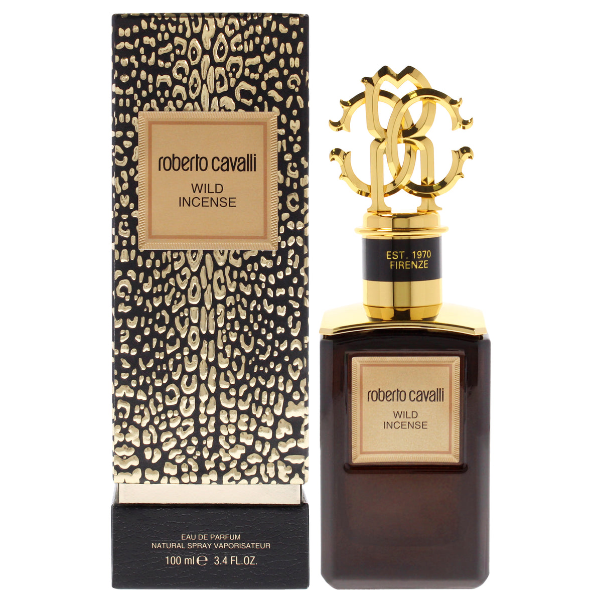Roberto Cavalli Gold Collection - Wild Incense Unisex Eau de Parfum 3.4 FL OZ | 100 ML