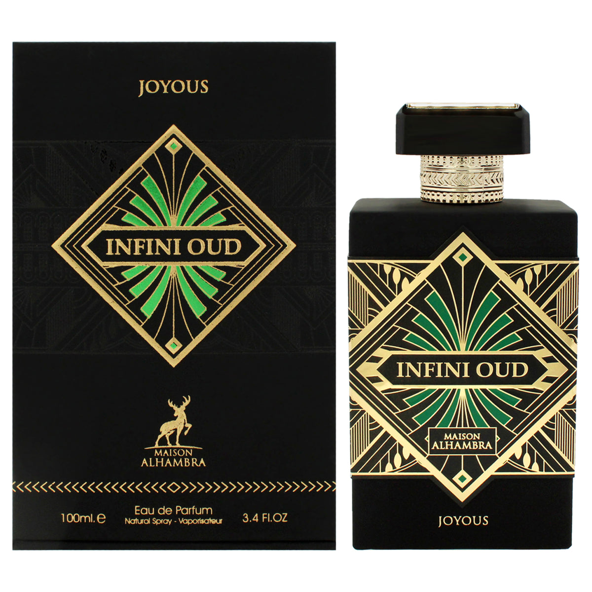 Maison Alhambra Infini - Oud Joyous Unisex Eau de Parfum 3.4 FL OZ | 100 ML