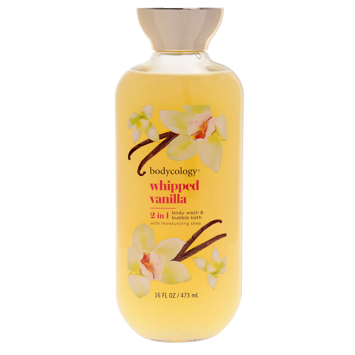 Bodycology 2 in 1 Body Wash and Bubble Bath Whipped Vanilla Women's Body Washes 16 FL OZ | 473 ML