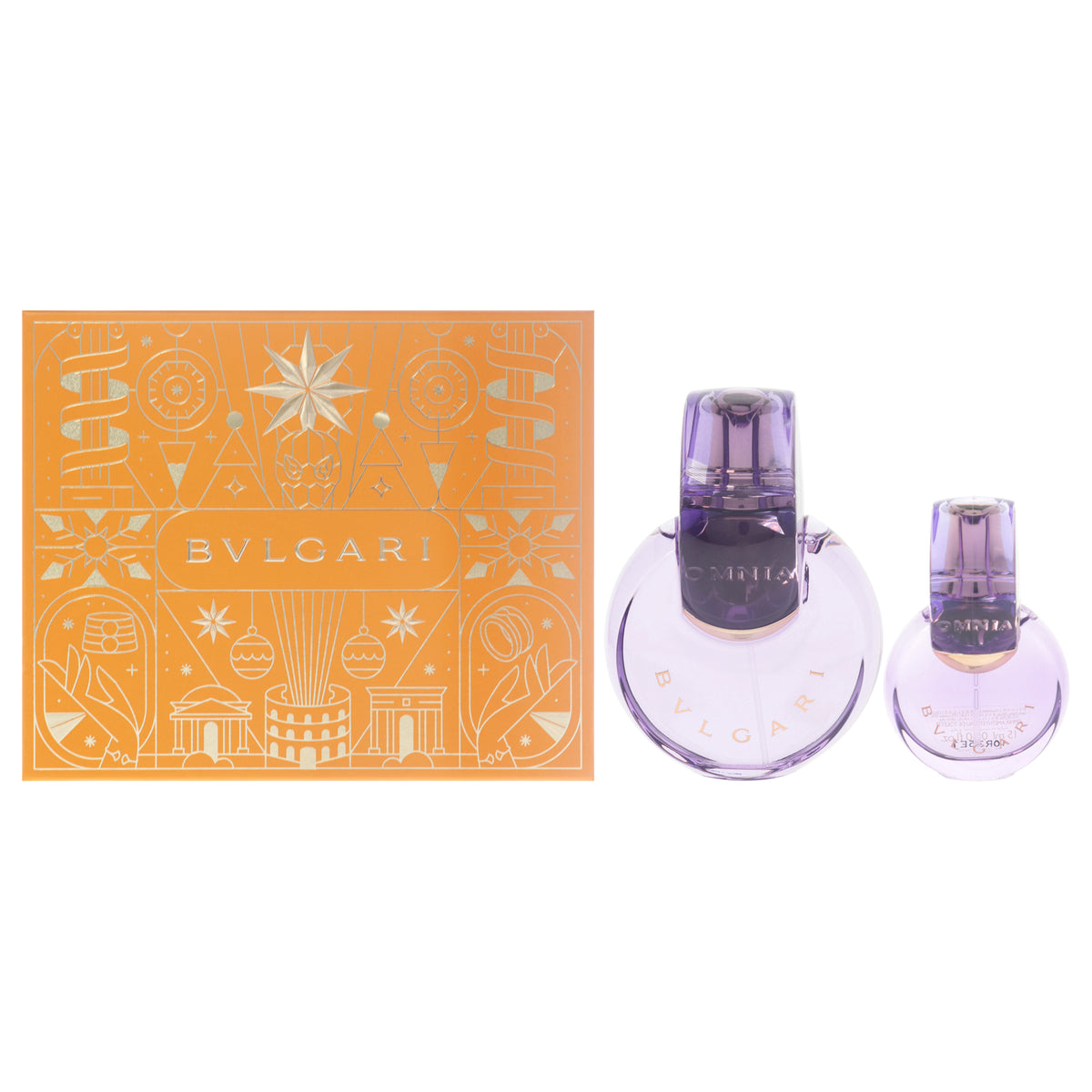 Bvlgari Omnia Amethyste Women's Eau De Toilette 2 Pc Gift Set Personal Fragrance Sets 3.4 FL OZ | 100 ML