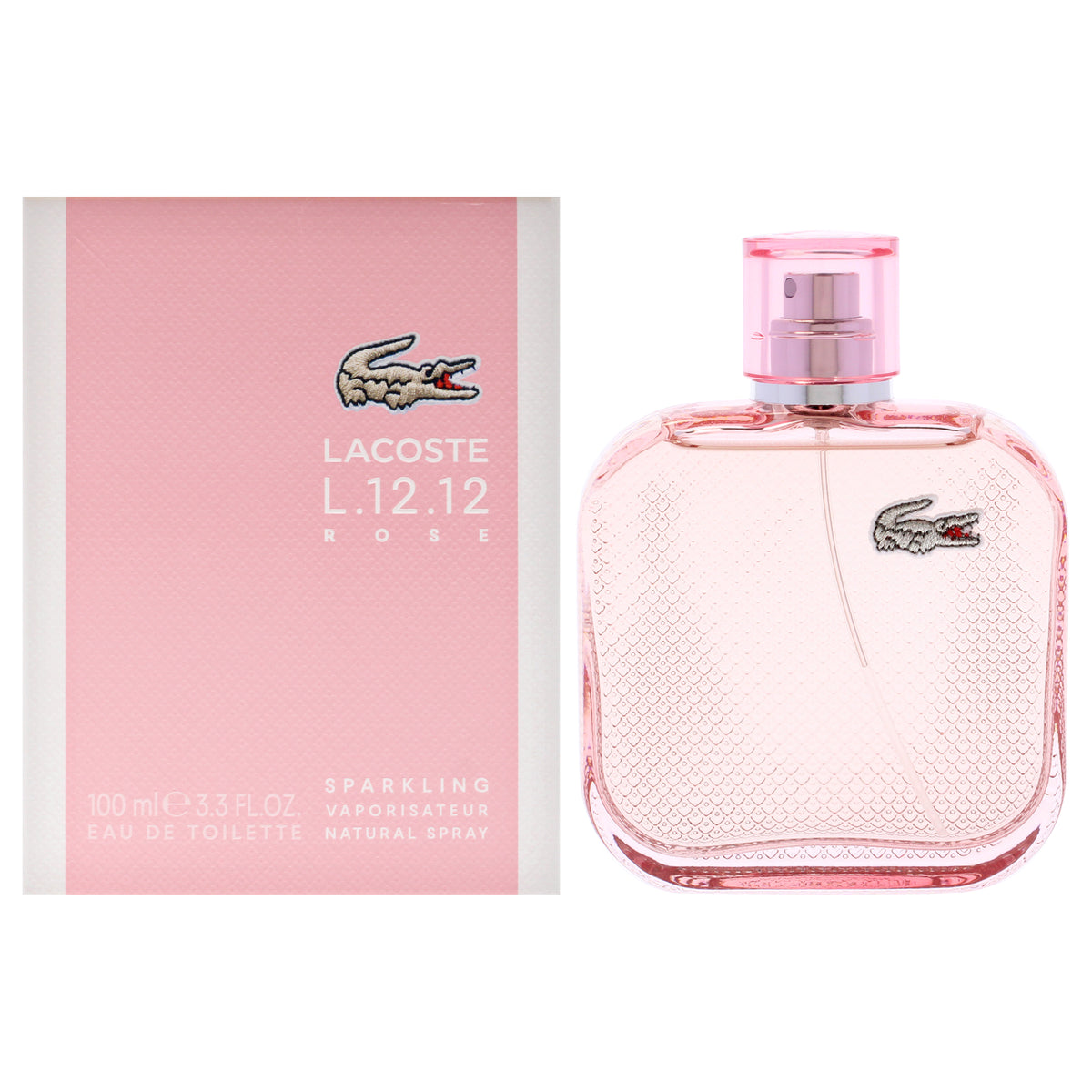 Lacoste Eau De L.12.12 Rose Sparkling Women's Eau de Toilette 3.3 FL OZ | 100 ML