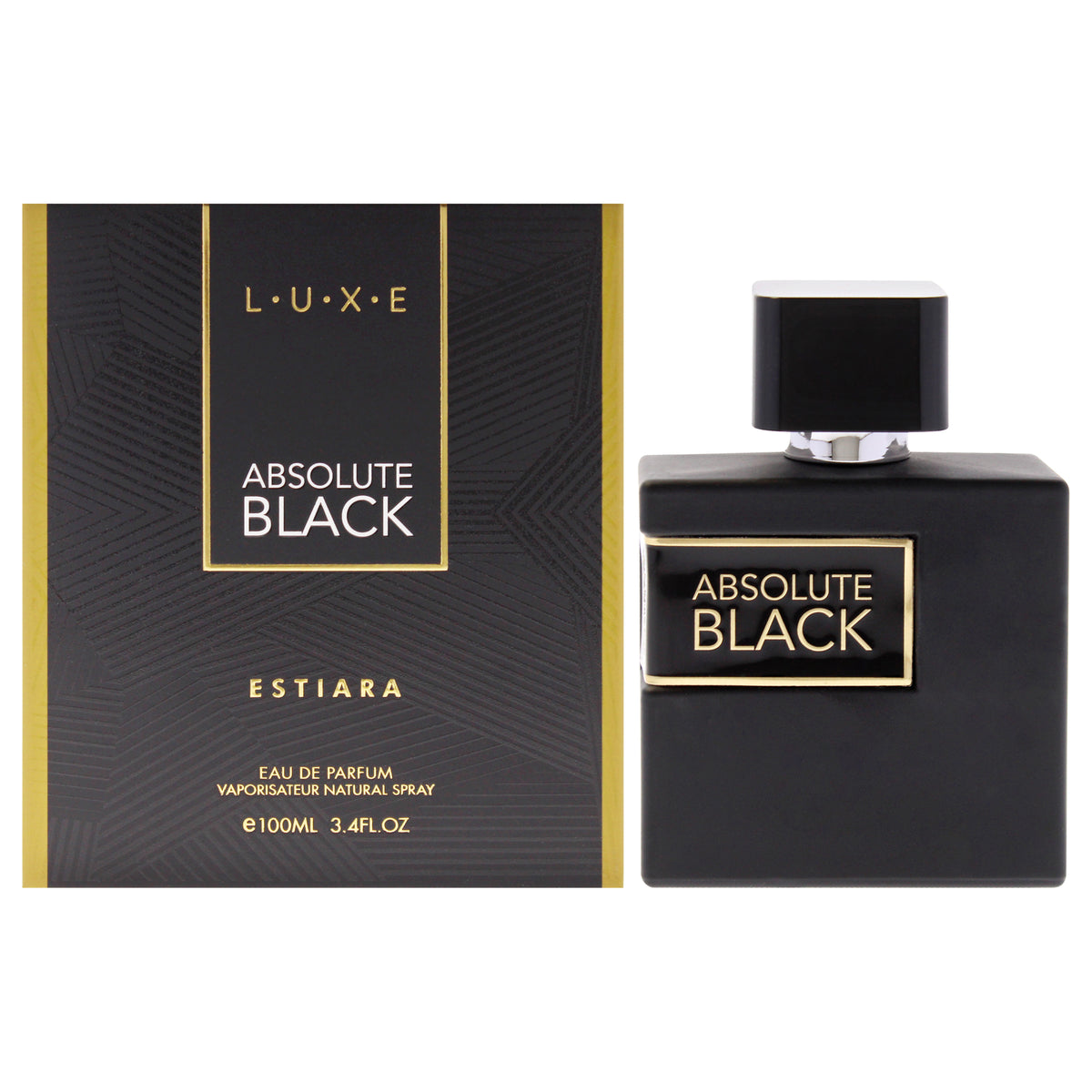 Estiara Luxe Absolute Black Men's Eau de Parfum 3.4 FL OZ | 100 ML