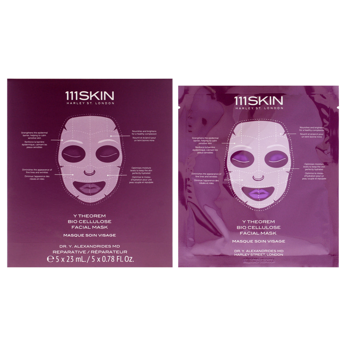 111Skin Y Theorem Bio Cellulose Facial Mask Unisex Face Care Sets & Kits