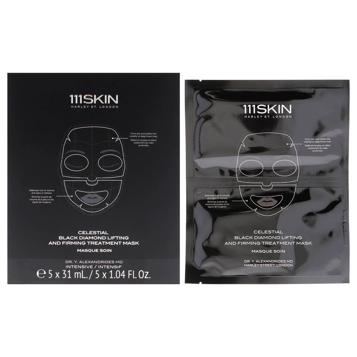 111Skin Celestial Black Diamond Lifting and Firming Treatment Mask Unisex Face Care Sets & Kits