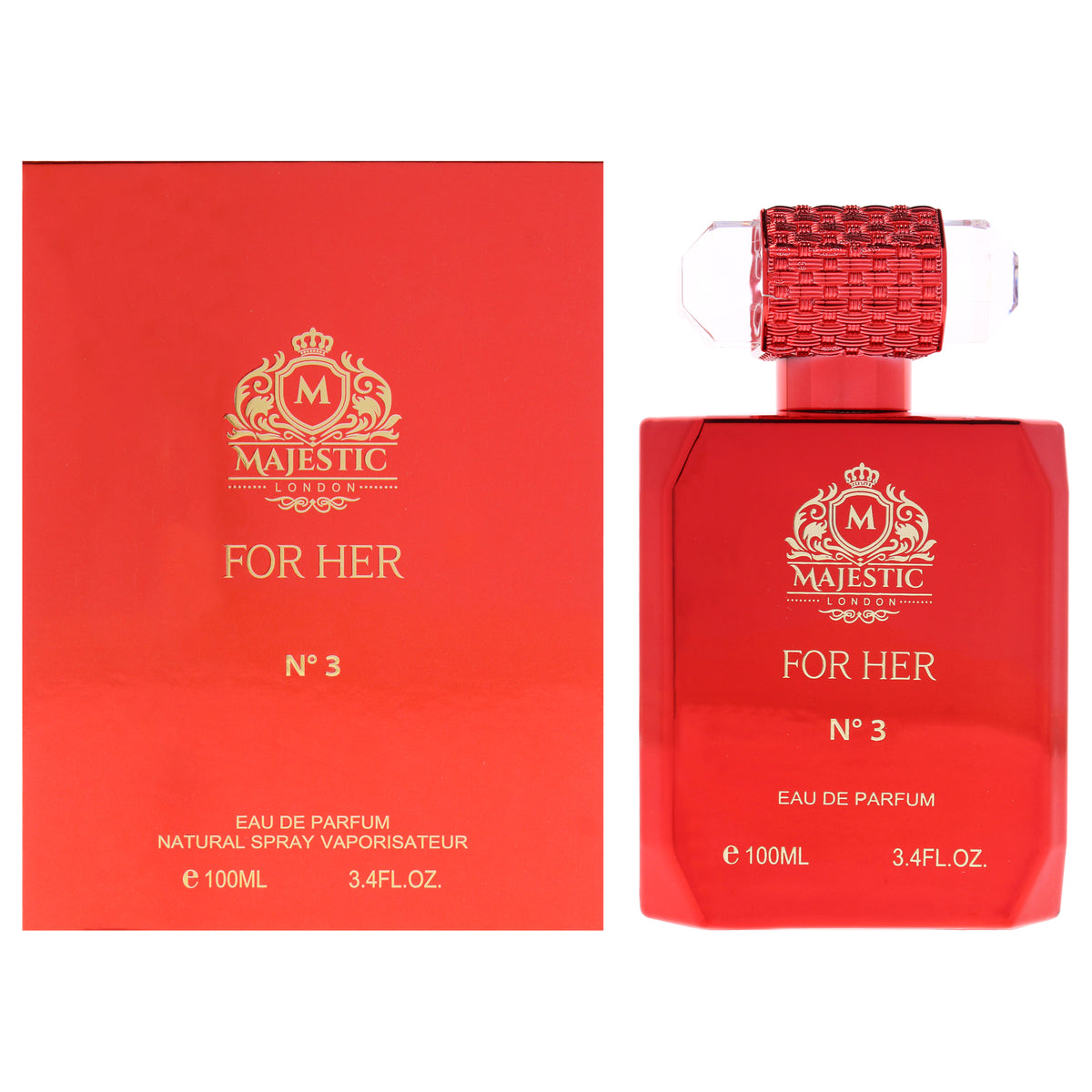 Fine Perfumery Majestic For Her No3 Women's Eau De Parfum 3.4 FL OZ | 100 ML