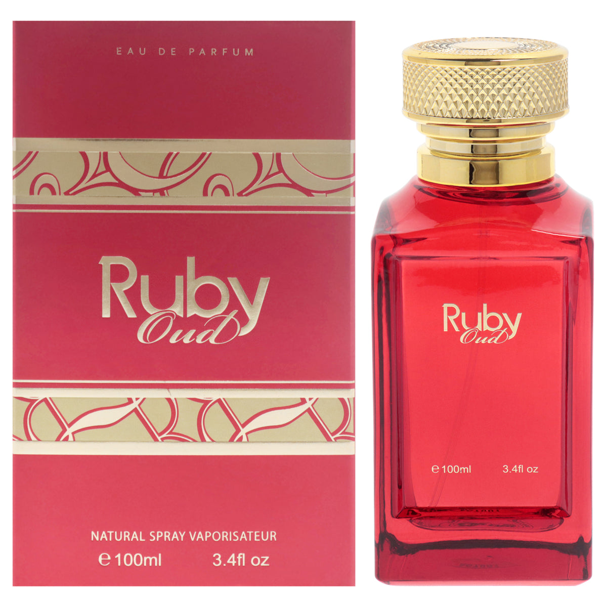 Fine Perfumery Ruby Oud Unisex Eau de Parfum 3.4 FL OZ | 100 ML