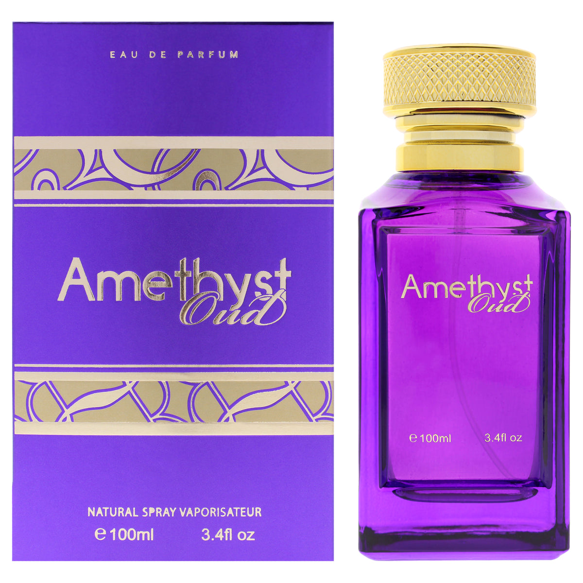 Fine Perfumery Amethyst Oud Unisex Eau de Parfum 3.4 FL OZ | 100 ML