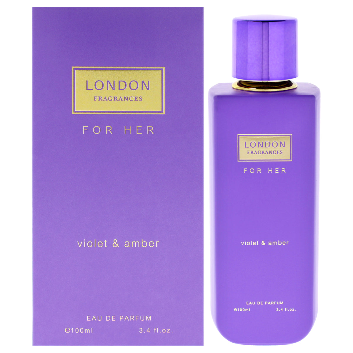 Fine Perfumery London Fragrances - Violet and Amber Women's Eau de Parfum 3.4 FL OZ | 100 ML