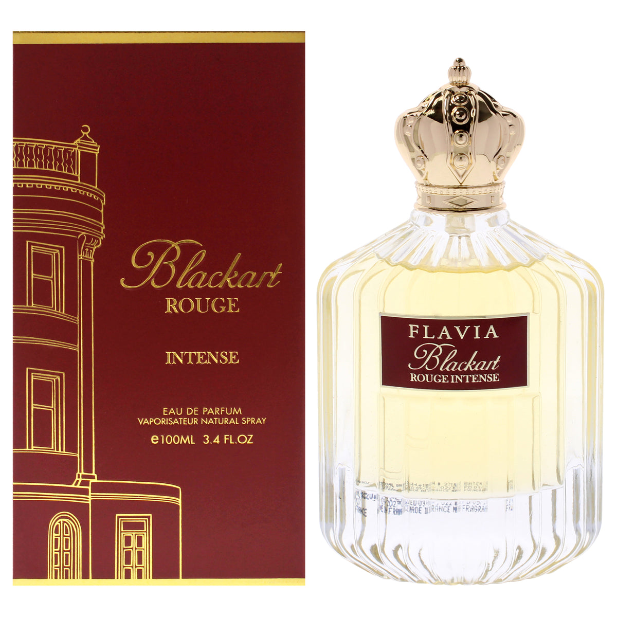 Flavia Blackart Rouge Intense Unisex Eau De Parfum 3.4 FL OZ | 100 ML
