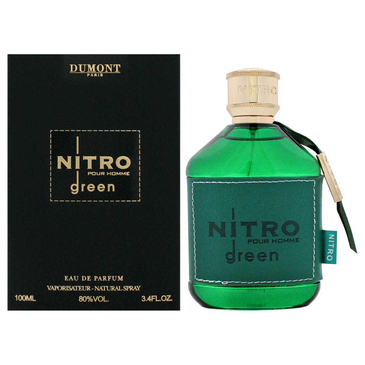 Dumont Nitro - Green for Men's Eau de Parfum 3.4 FL OZ | 100 ML