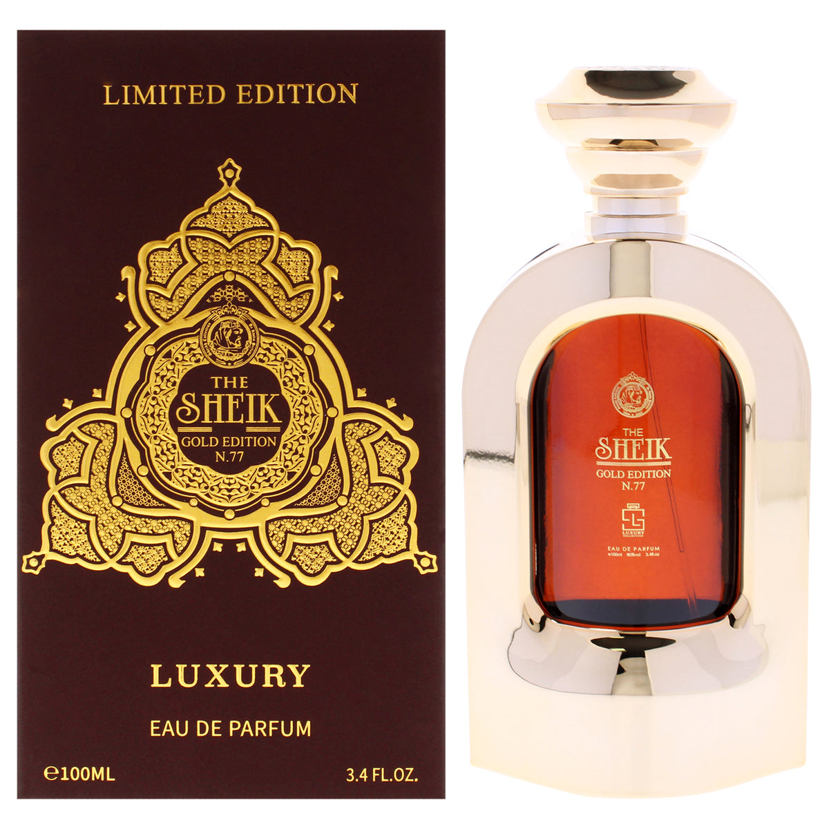 Khalis Gold Edition - The Sheik N.77 Men's Eau de Parfum 3.4 FL OZ | 100 ML