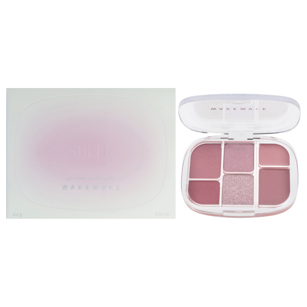 Wakemake Soft Sheer Multi Palette 03 Lavender Pleasure Women's Makeup Palettes 0.22 OZ | 6.2 G