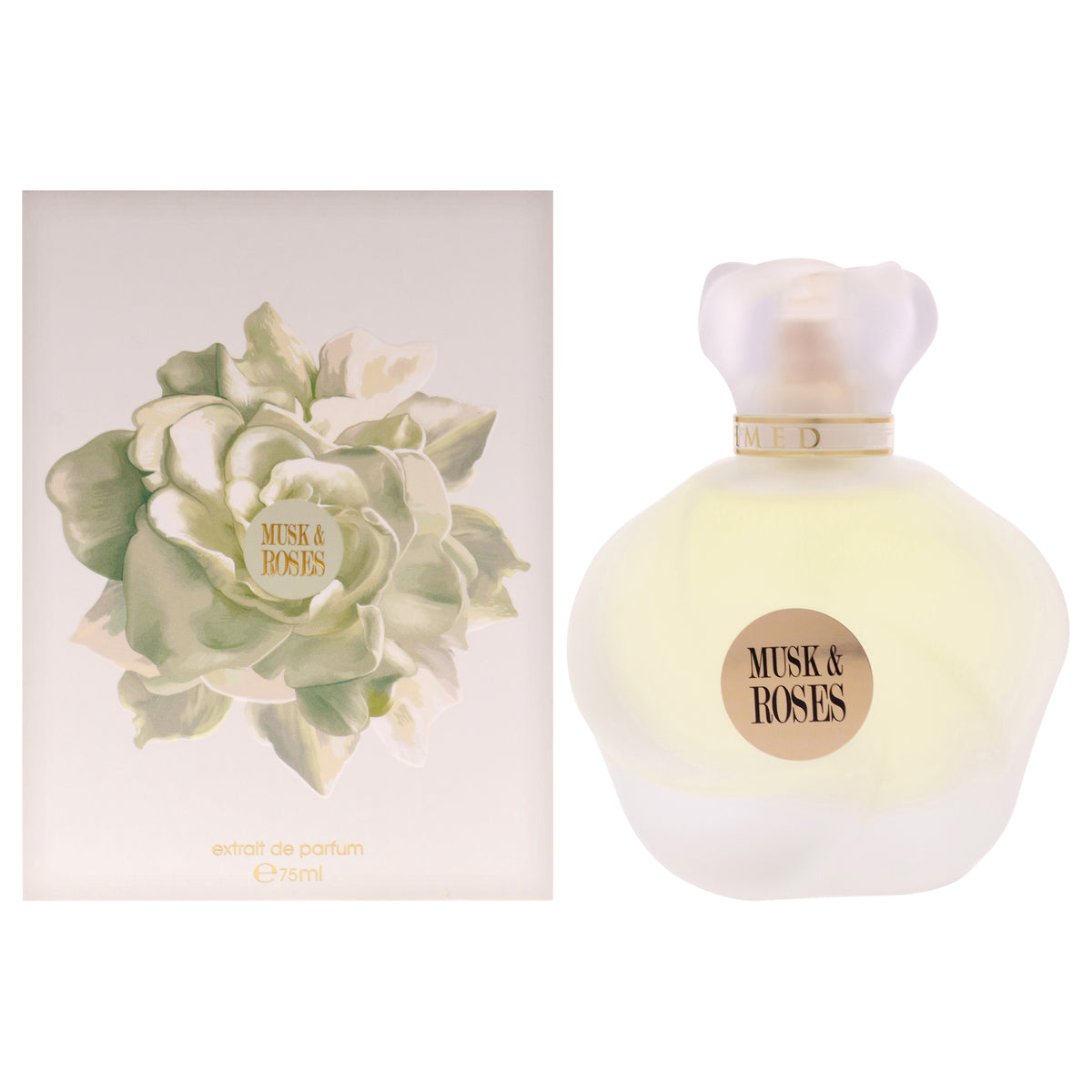 Ahmed Al Maghribi Musk and Roses Unisex Extrait De Parfum 2.53 FL OZ | 75 ML