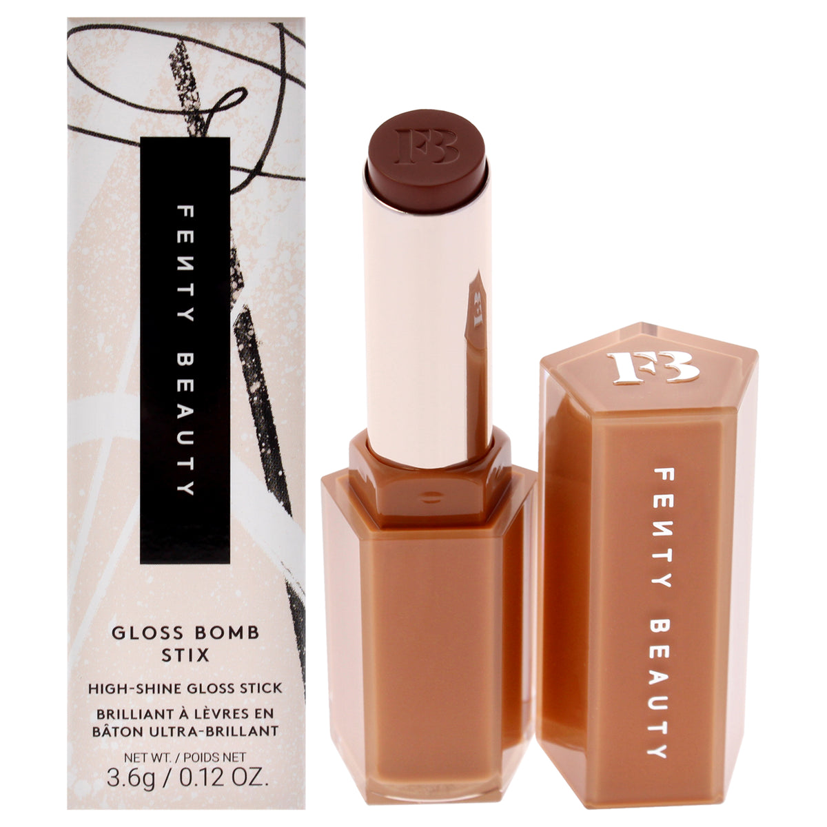 Fenty Beauty Gloss Bomb Stix High Shine Gloss - 07 Sorta Selfish Women's Lipstick 0.12 OZ | 3.5 ML