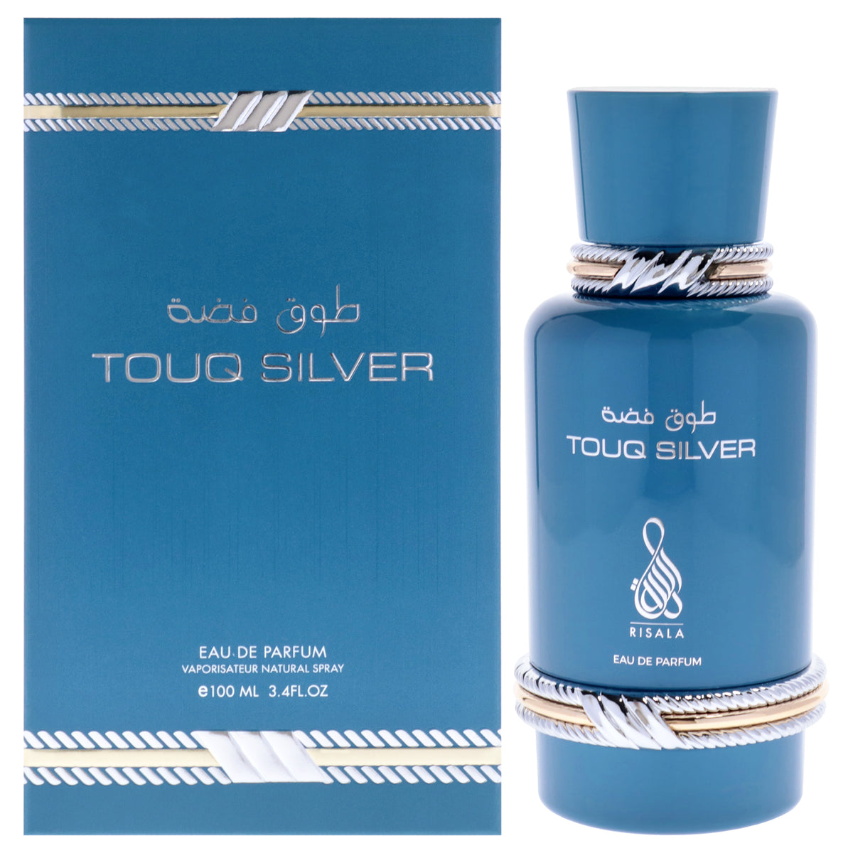 Risala Touq Silver Unisex Eau de Parfum 3.4 FL OZ | 100 ML