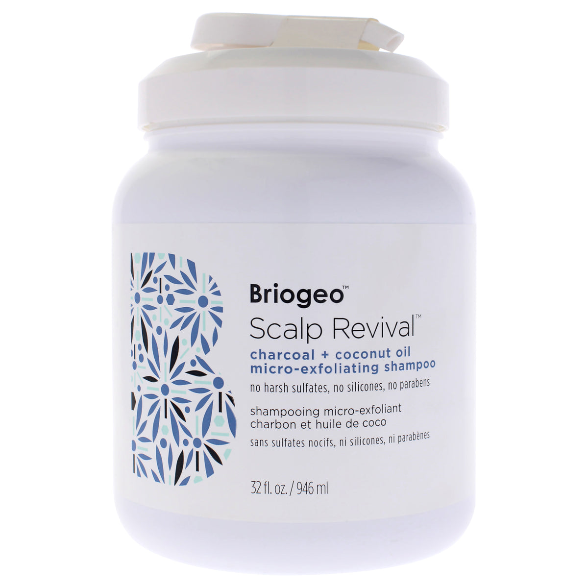 Briogeo Scalp Revival Charcoal + Coconut Oil Micro-Exfoliating Shampoo Unisex Shampoos 32 OZ | 946 ML
