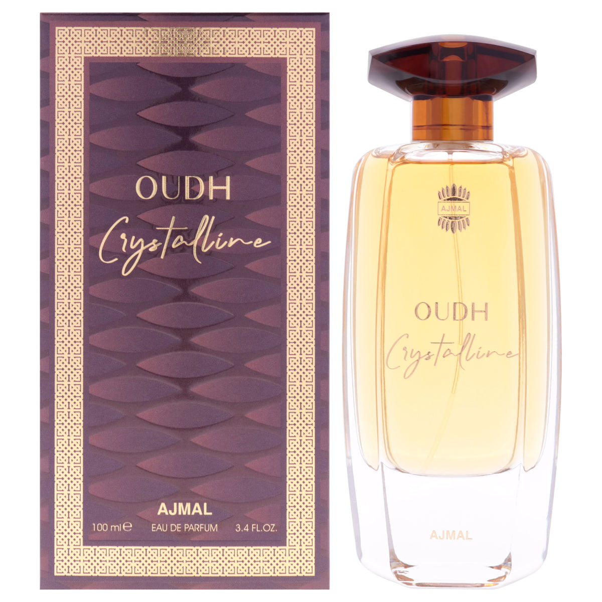 Ajmal Oudh Crystalline Unisex Eau de Parfum 3.4 FL OZ | 100 ML