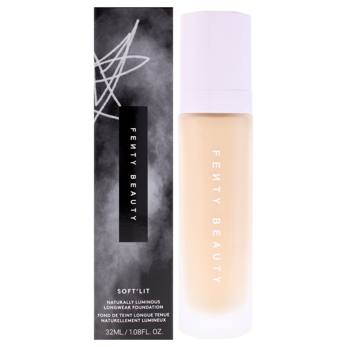 Fenty Beauty Soft Lit Naturally Luminous Longwear Foundation 130 Light Women's Foundation 1.08 FL OZ | 32 ML
