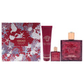 Versace Eros Flame Men's Eau De Parfum 3 Pc Gift Set Personal Fragrance Sets 3.4 FL OZ | 100 ML
