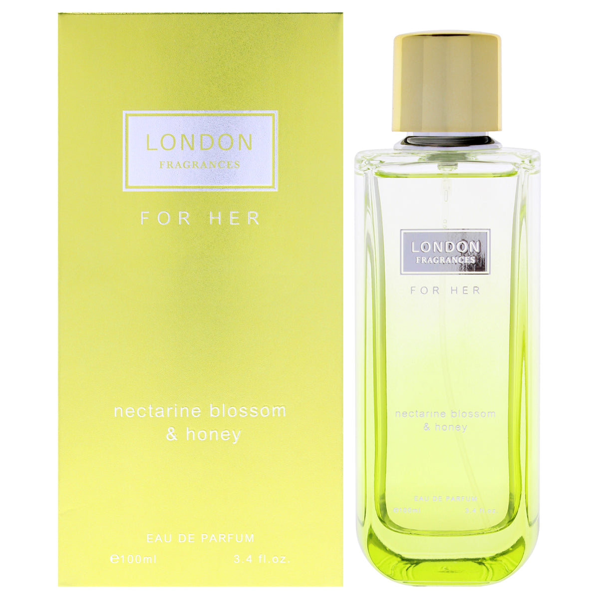 Fine Perfumery London Fragrances - Nectarine Blossom and Honey Women's Eau de Parfum 3.4 FL OZ | 100 ML