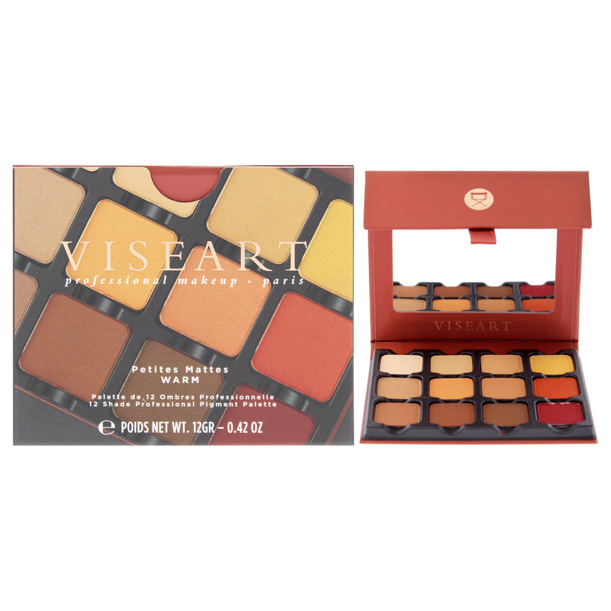 Viseart Paris Petites Mattes Eyeshadow Palette - Warm Women's Eye Shadow 0.42 OZ | 12 G