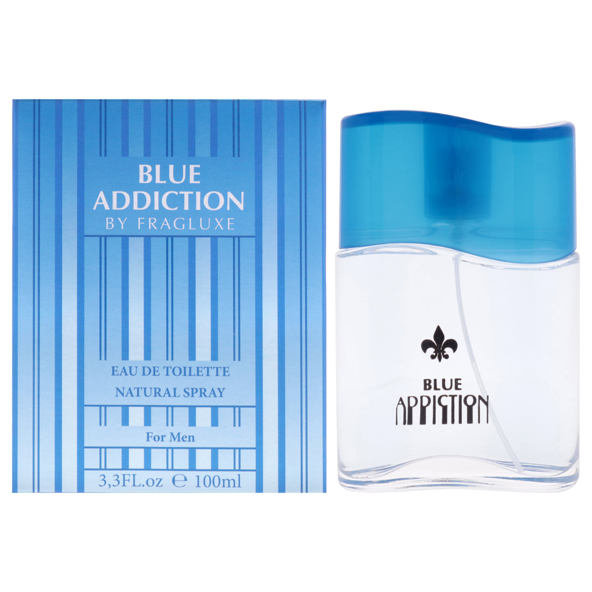 Fragluxe Blue Addiction for Men's Eau de Toilette 3.3 FL OZ | 100 ML