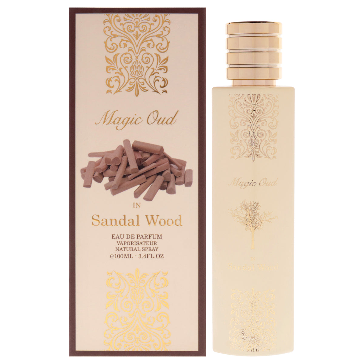 Paris Corner Magic Oud - Sandalwood Unisex Eau de Parfum 3.4 FL OZ | 100 ML