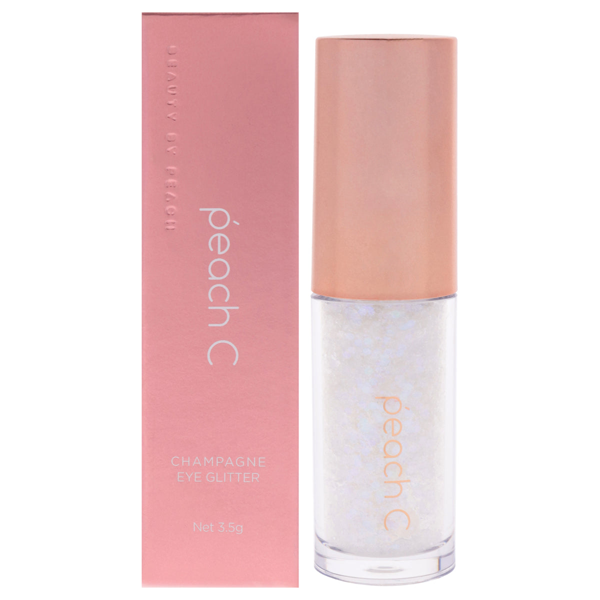 Peach C Champagne Eye Glitter 01 Pure White Women's Eye Shadow 0.12 OZ | 3.5 ML