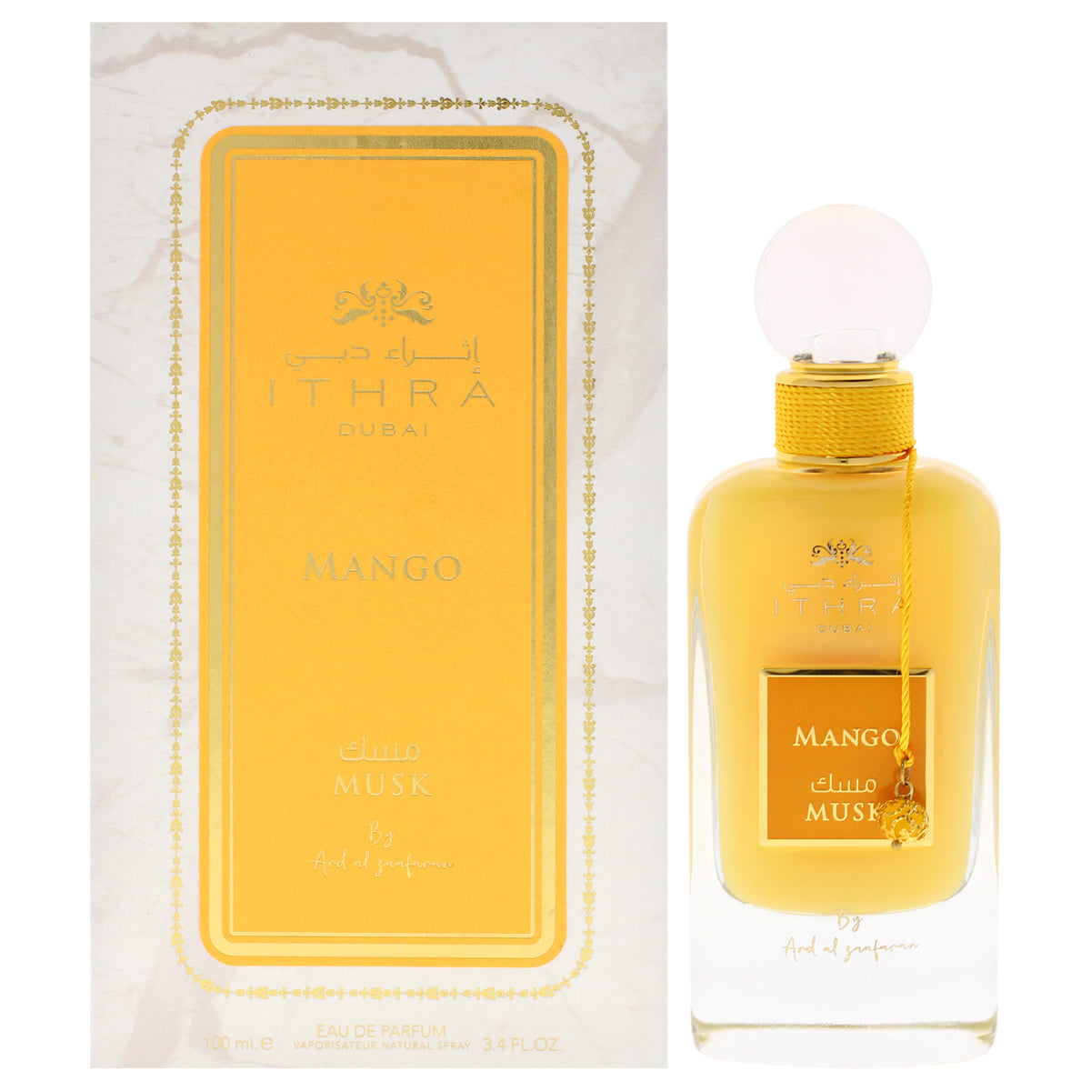 Ard Al Zaafaran Ithra Dubai Musk - Mango Unisex Eau de Parfum 3.4 FL OZ | 100 ML