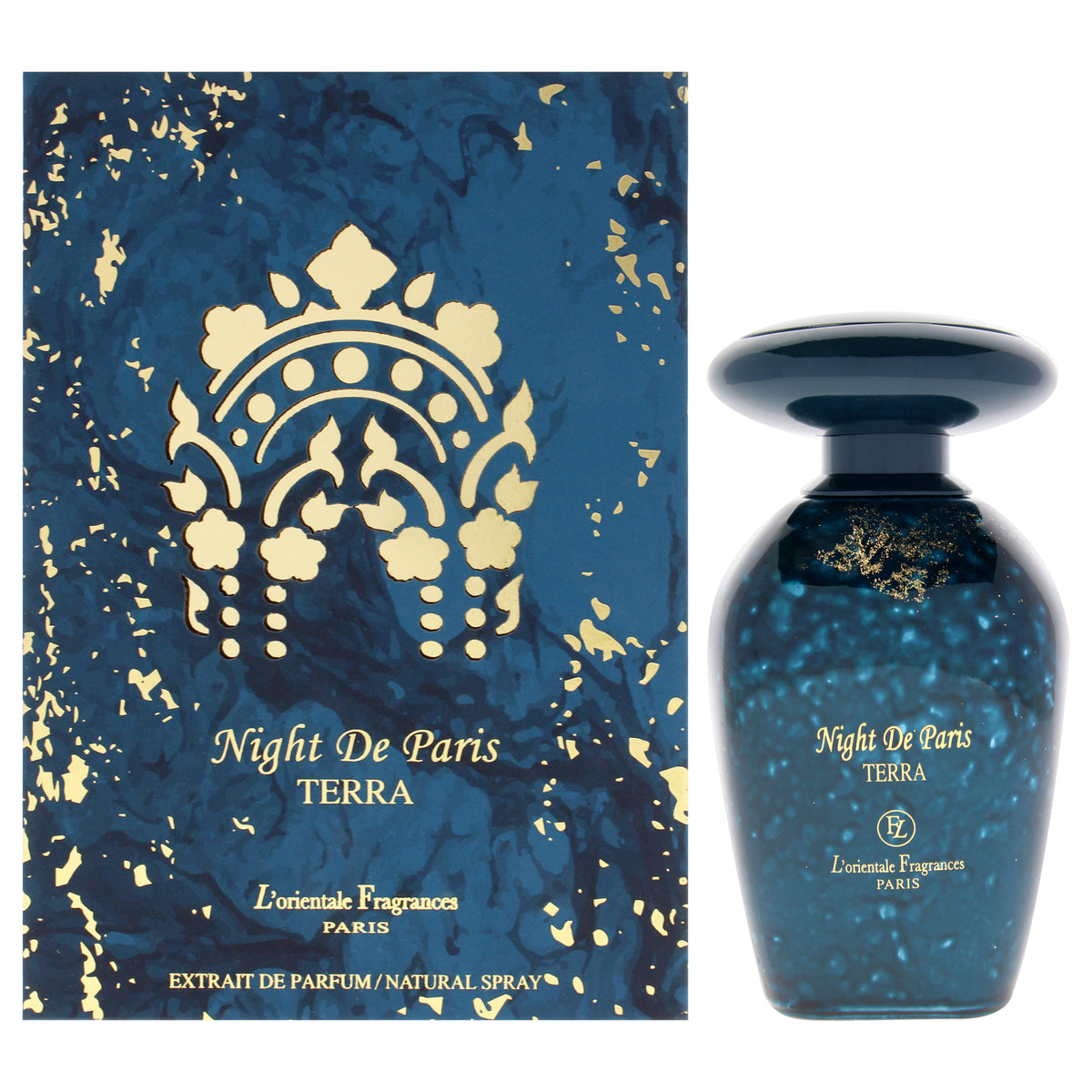 LOrientale Fragrances Night De Paris - Terra Unisex Extrait De Parfum 3.3 FL OZ | 100 ML