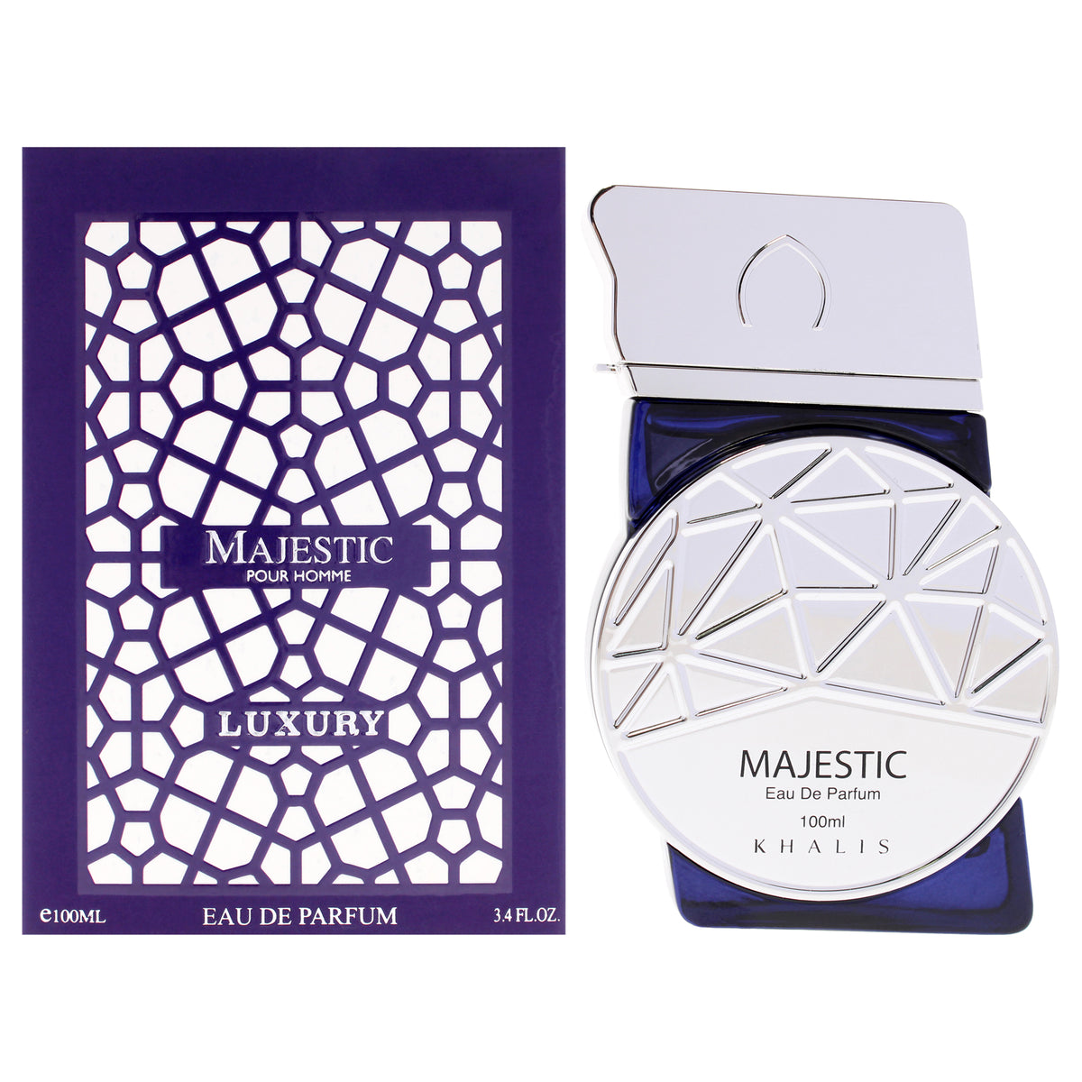 Khalis Luxury Collection - Majestic Men's Eau de Parfum 3.4 FL OZ | 100 ML